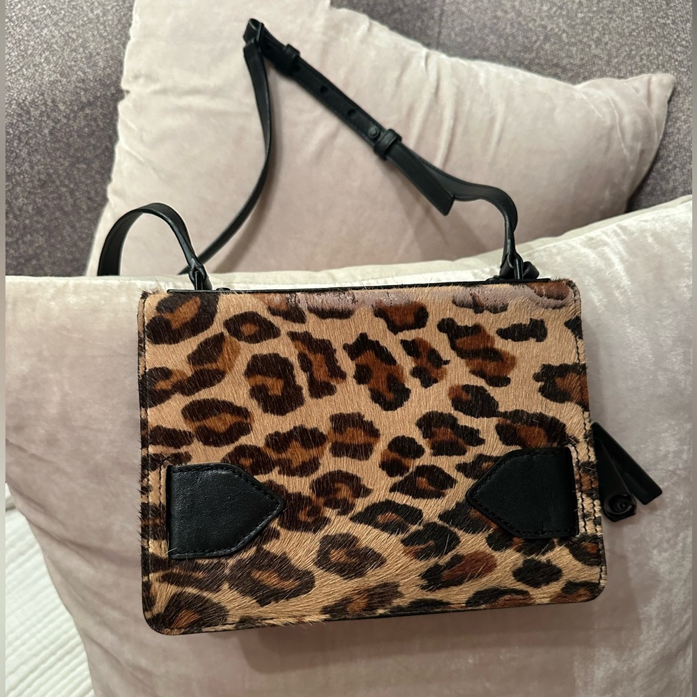 Rare 10 Crosby Derek Lam Animal Print Crossbody Handbag 90’s Style - Picture 11 of 15